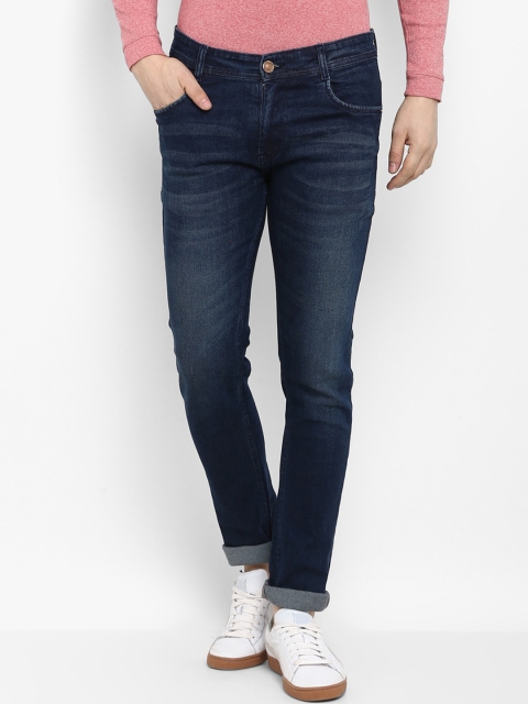 

Routeen Men Blue Slim Fit Mid-Rise Clean Look Jeans