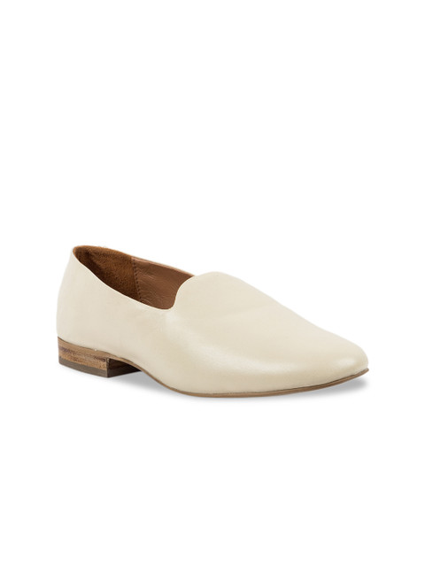 

Vanilla Moon Women Beige Leather Loafers