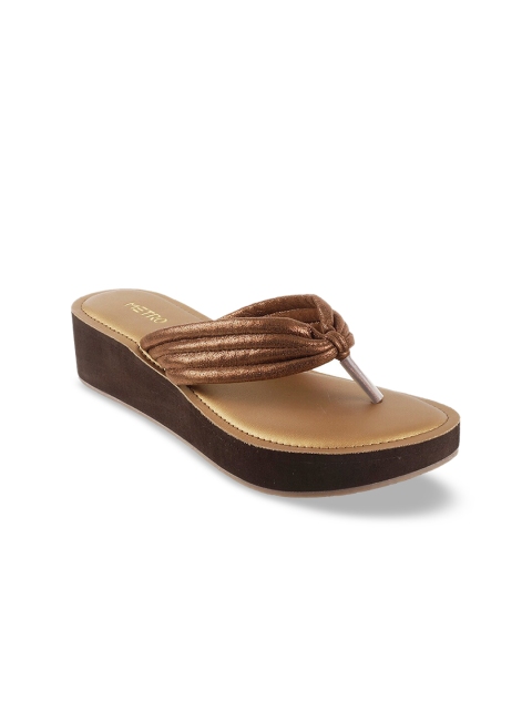

Metro Women Bronze-Toned Solid Heels