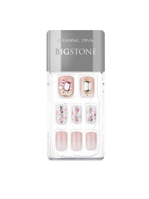

Dashing Diva Pink Set of 30 Hestia Magic Press Artificial Nails in 12 Sizes