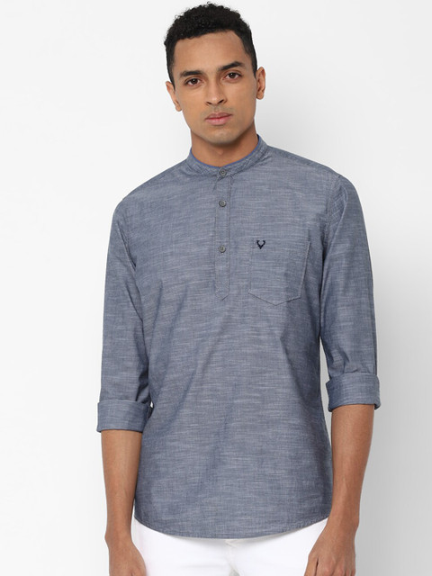 

Solly Jeans Co. Men Grey Regular Fit Solid Casual Shirt