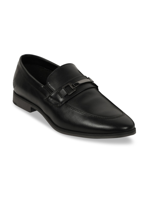 

Bond Street By Red Tape Men Black Solid Formal Loafers