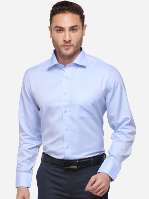 

JADE BLUE Men Blue Regular Fit Self Design Formal Shirt