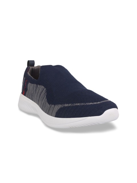 

Yuuki Men Navy Blue Mesh Walking Shoes
