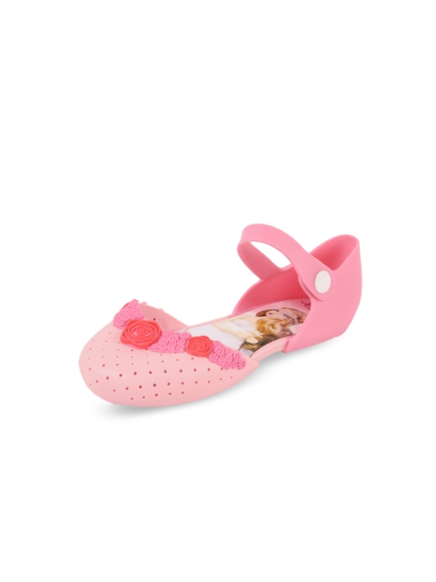 

Yellow Bee Girls Pink Embellished Rubber Ballerinas