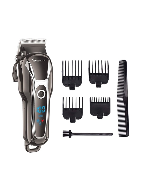 

Surker Men Black Cordless Hair Clippers Grooming Kit