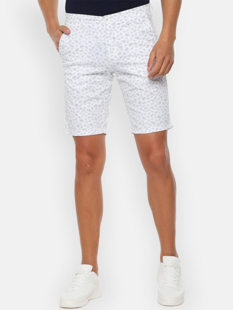 

Louis Philippe Sport Men White Printed Slim Fit Regular Shorts