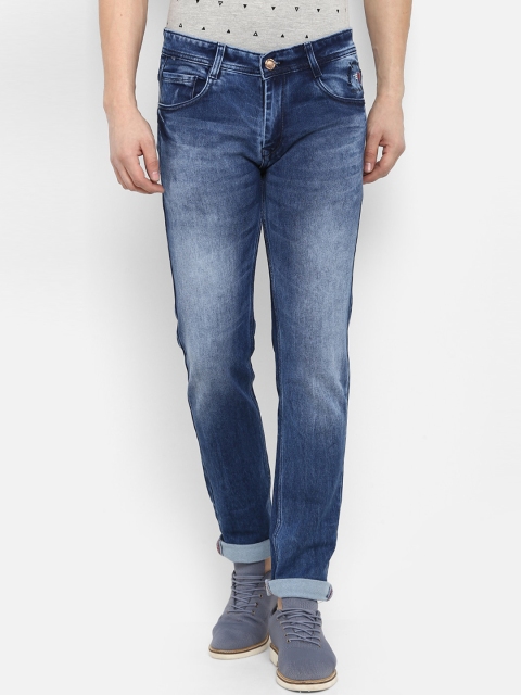 

Routeen Men Blue Slim Fit Mid-Rise Clean Look Jeans