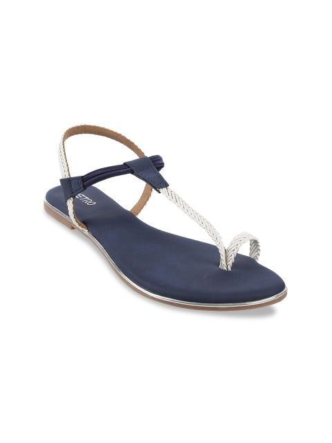 

Metro Women Blue Solid One Toe Flats