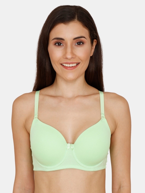 

Zivame Mint Green Solid Underwired Lightly Padded T-shirt Bra ZI1135CORETGREN