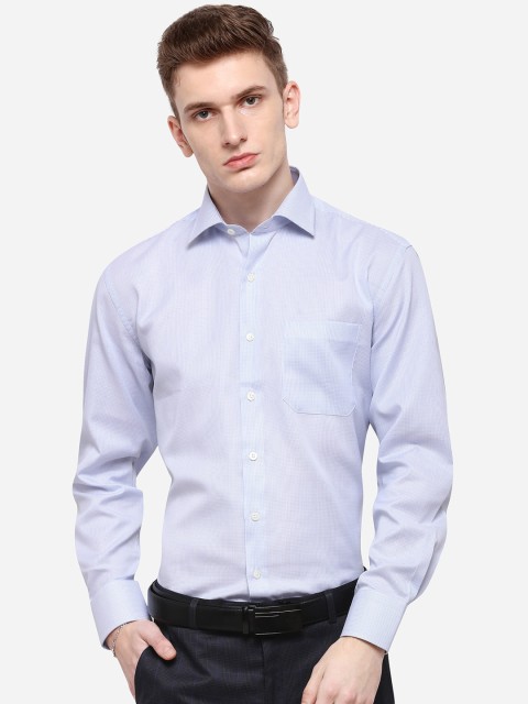 

JADE BLUE Men Blue Regular Fit Solid Formal Shirt