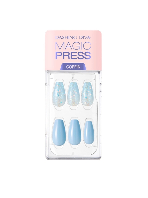 

Dashing Diva Blue Magic Press Artificial Nails