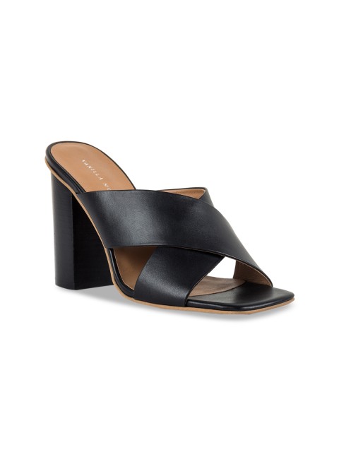 

Vanilla Moon Women Black Solid Leather Heels