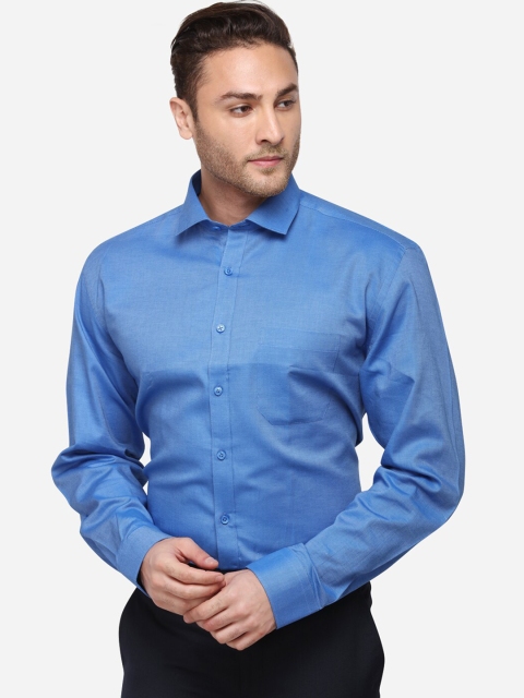 

JADE BLUE Men Blue Regular Fit Solid Formal Shirt