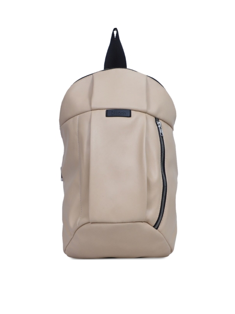 

Diwaah Unisex Cream-Coloured Solid Backpack