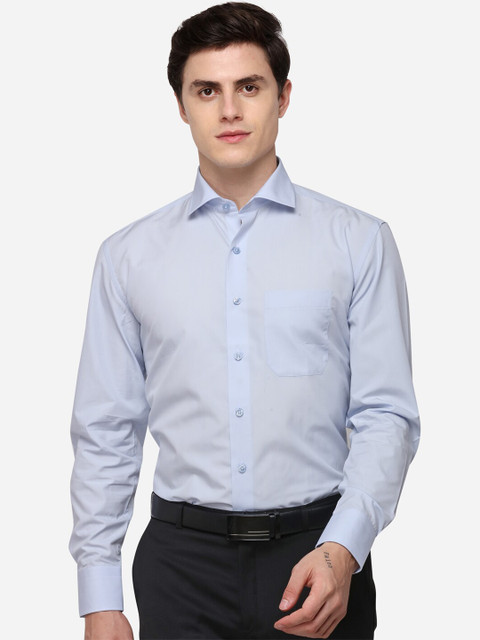 

JADE BLUE Men Blue Regular Fit Solid Formal Shirt