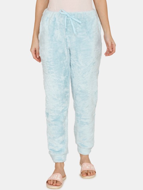 

Zivame Women Blue Solid Lounge Pant