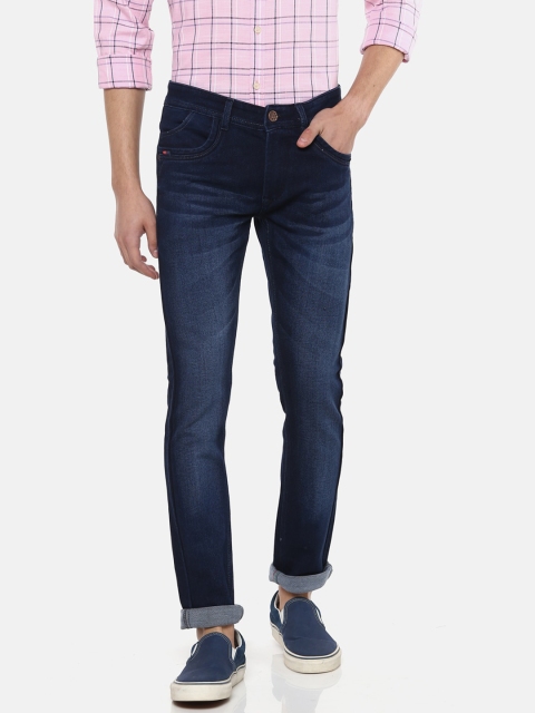 

Routeen Men Blue Slim Fit Mid-Rise Clean Look Jeans