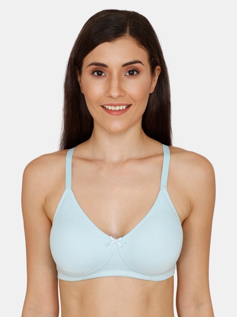 

Zivame Blue Solid Non-Wired Non Padded T-shirt Bra ZI10J5FASH0BLUE