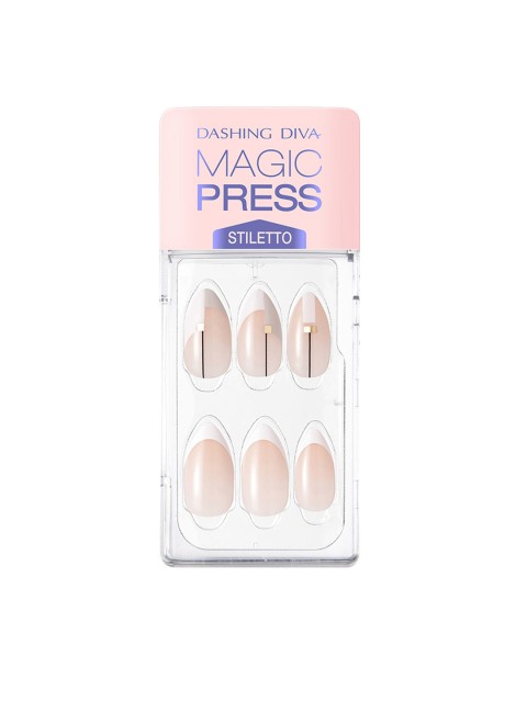 

Dashing Diva Pink & Silver Urban Chic Magic Press Nails