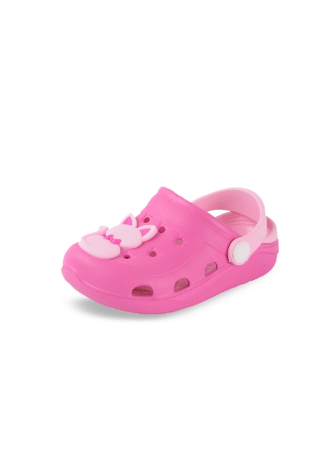 

Yellow Bee Girls Pink Textured Sandals