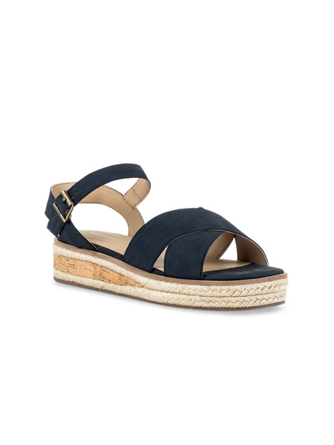 

Vanilla Moon Women Navy Blue Leather Solid Heels