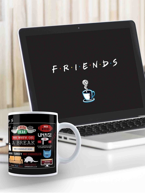 

MC SID RAZZ Black Friends Infographic Printed Ceramic Coffee Mug