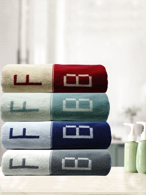 

Trident Unisex Set of 4 Self-Design 550 GSM Face & Body Towels, Multi