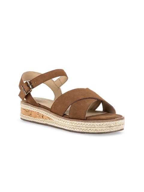 

Vanilla Moon Women Brown Solid Leather Flatforms