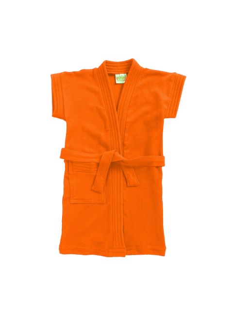 

BUMZEE Kids Orange Solid Bath Robe