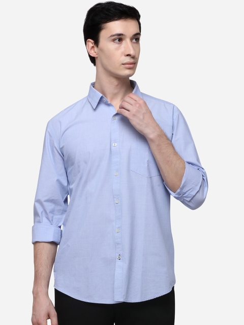

JADE BLUE Men Blue Slim Fit Solid Casual Shirt