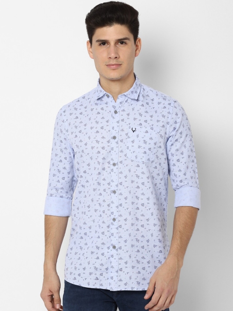 

Solly Jeans Co. Men Blue Printed Casual Shirt
