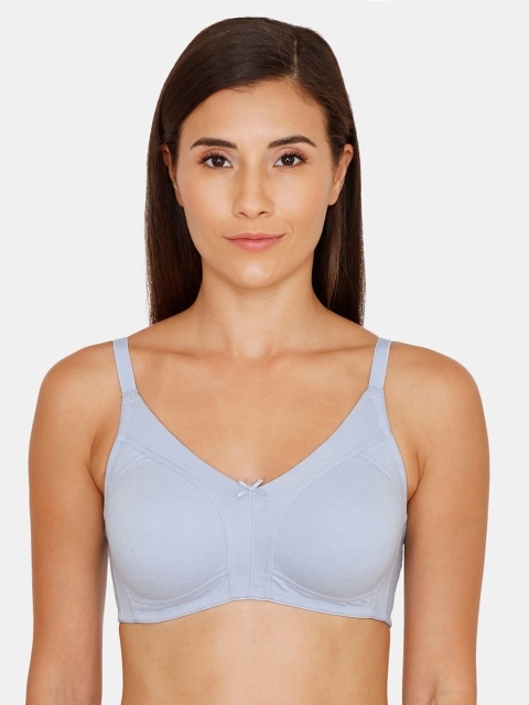 

Rosaline by Zivame Blue Solid Non-Wired Non Padded T-shirt Bra RO000LCB09CBLUE