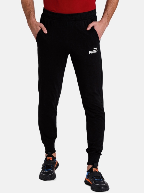 

Puma Men Black Solid Slim Fit ESS+ Jersey Joggers