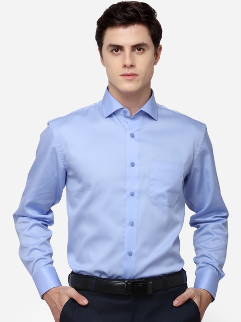 

JADE BLUE Men Blue Regular Fit Solid Formal Shirt