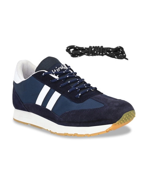 

HIROLAS Men Blue Suede Training or Gym Shoes