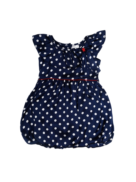 

Doodle Girls Navy Blue Printed Balloon Dress