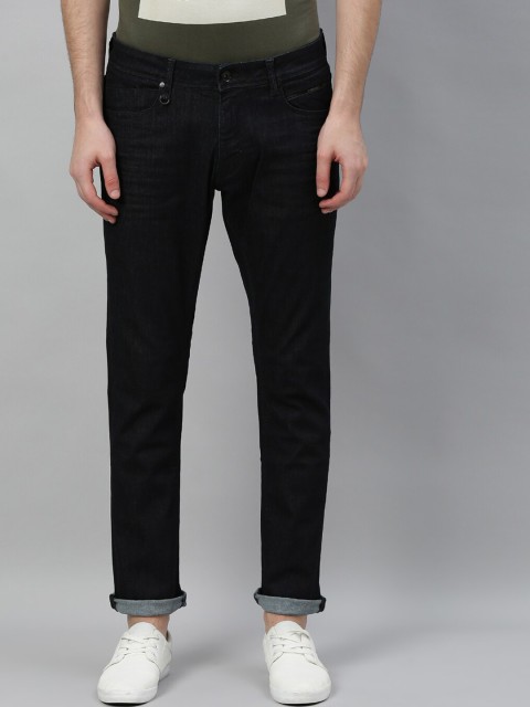 

RARE RABBIT Men Black Slim Fit Mid-Rise Clean Look Jeans