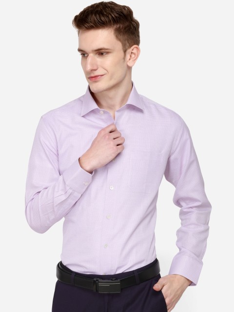 

JADE BLUE Men Pink Regular Fit Printed Formal Shirt