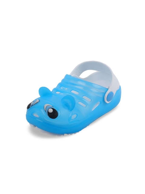 

Yellow Bee Boys Blue & White Clogs