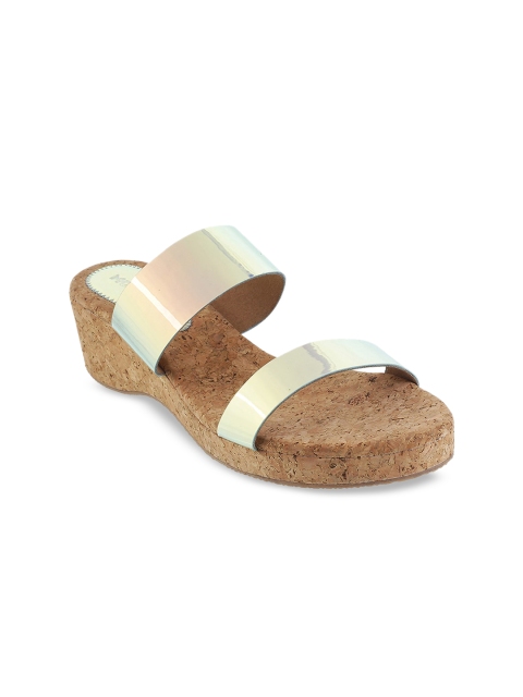 

Mochi Women Silver-Toned Solid Heels