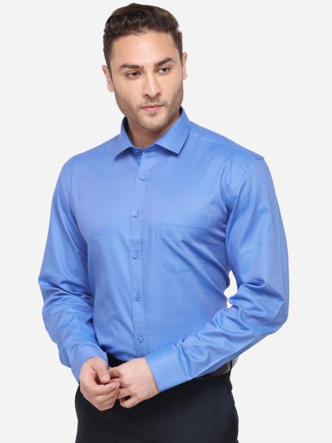 

JADE BLUE Men Blue Regular Fit Solid Formal Shirt