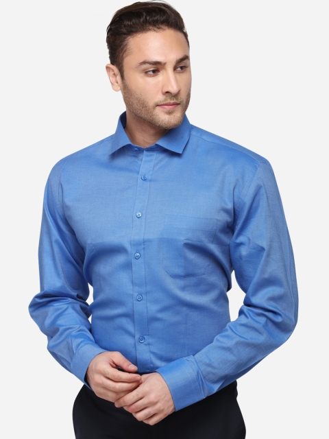 

JADE BLUE Men Blue Regular Fit Solid Formal Shirt