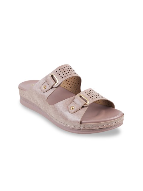 

Mochi Women Pink Solid Comfort Heels