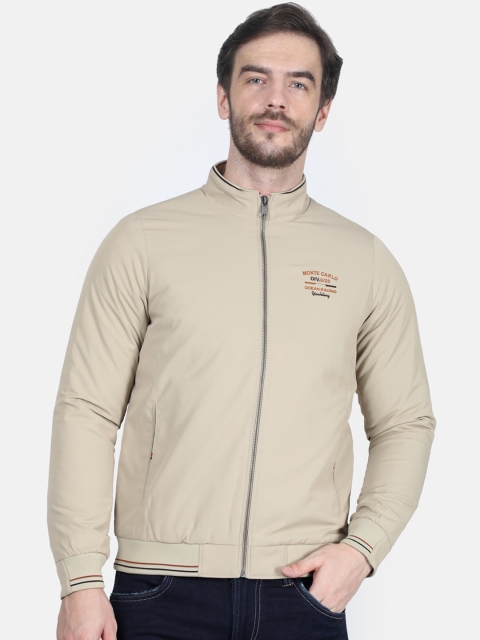 

Monte Carlo Men Beige Solid Padded Jacket
