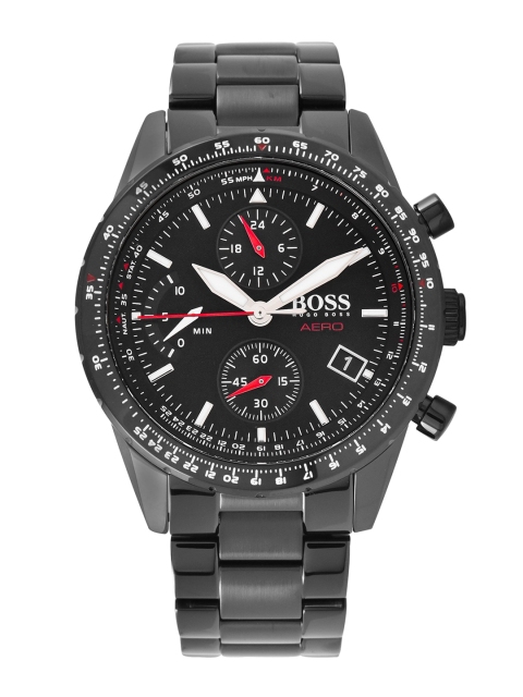 

Hugo Boss Men Black Chronograph Watch 1513771