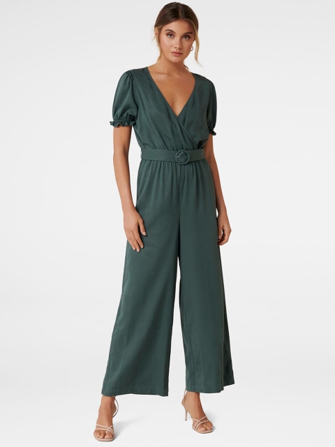 

Forever New Women Olive Green Solid Jumpsuit