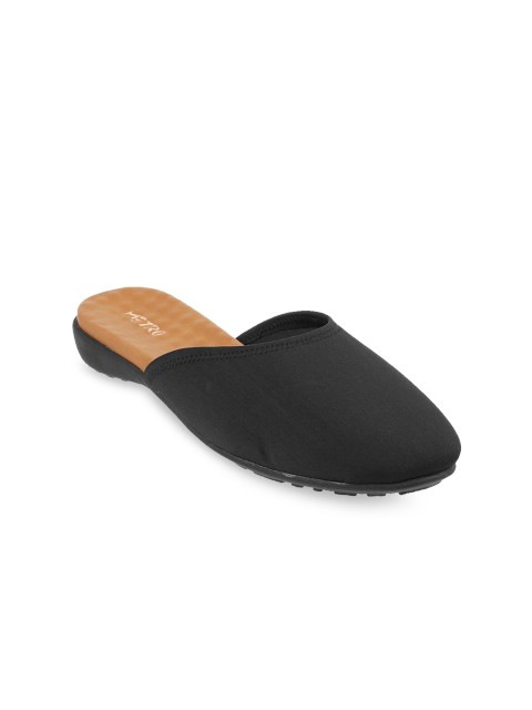 

Metro Women Black Solid Mules