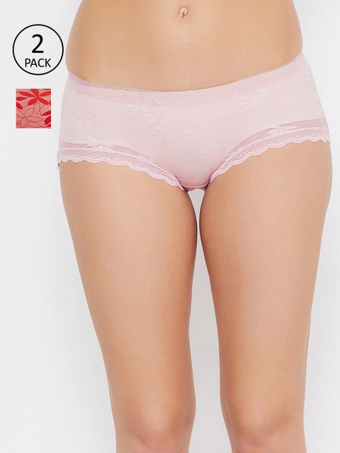 

SECRETS BY ZEROKAATA Women Pack Of 2 Assorted Woven Hipster Briefs SZPTY770