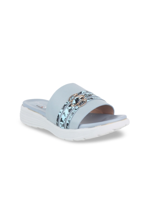 

STEPpings Women Blue Embellished Sandals